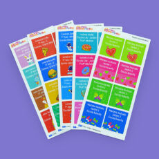 Etiquetas Escolares - Etiquetas Escolares Quadrada Ilustrada