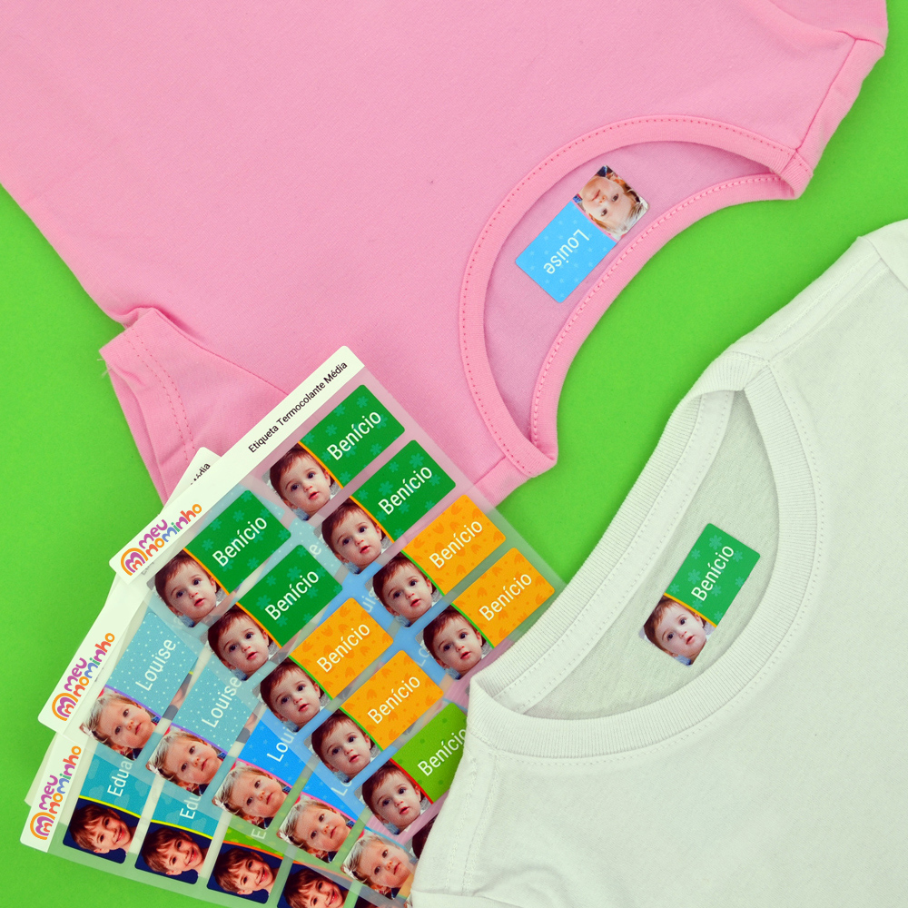 Etiquetas Termocolantes Média Com Foto Etiquetas Termocolantes Média Com Foto