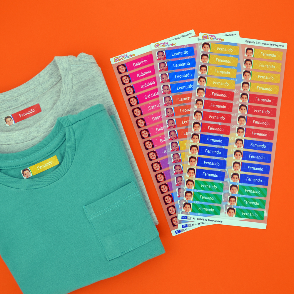 Etiquetas Termocolantes Pequena Com Foto