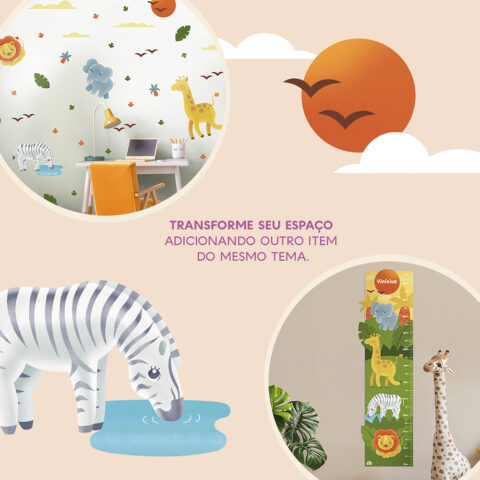Adesivo de Parede Decoração - Safari