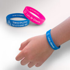 Etiquetas Escolares - Pulseira Silicone Personalizada