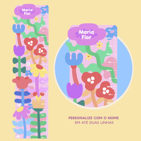 Regua de Crescimento Adesiva Primavera