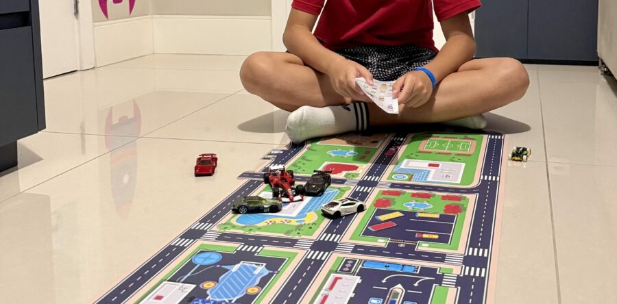 Pista de Carrinho Adesiva Infantil